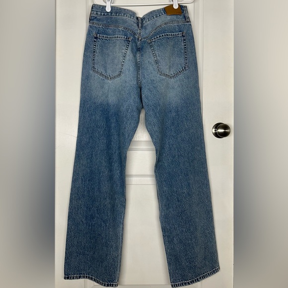 Aeropostale NWT High Rise Baggy Wide Leg Distressed Jeans Sz 12 Regular Y2K - Picture 5 of 8